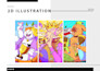 draw pop cartoon for poster, thumbnail youtube and anything